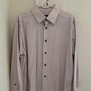 David Donahue Light Gray Dress Shirt